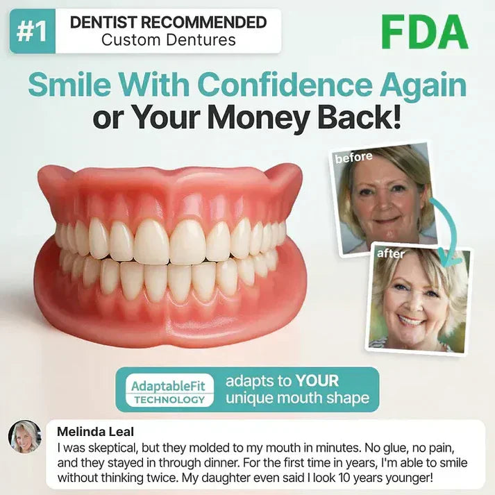 🌈Ends Today: 70% OFF! ⏰HazyGalaxy™  Medical Full Denture with Strong Suctiond Custom-Fit Full Functional Dentures🦷