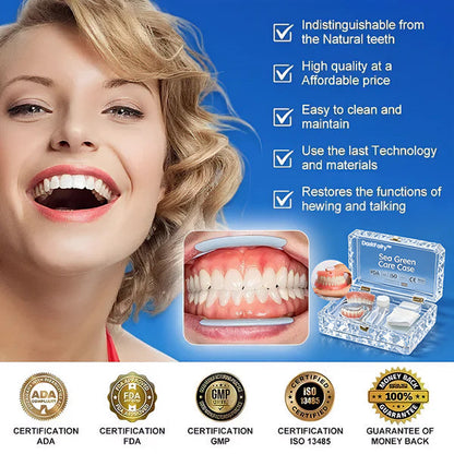 💥Ends Today: 75% OFF! ⏰DarkFairy™ Medical Full Denture with Strong Suctiond Custom-Fit Full Functional Dentures🦷